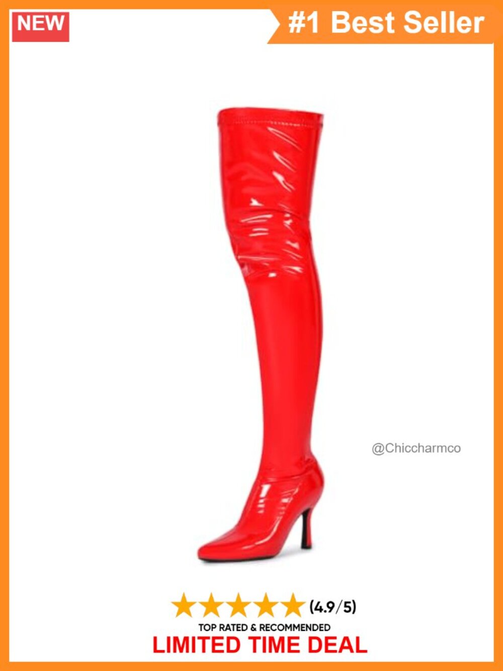 Thigh High Stiletto Boots Pointed Toe Over Knee Stretch Shaft